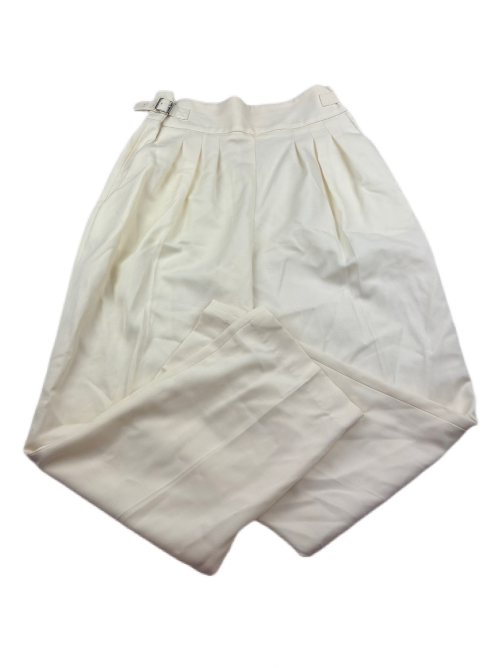 IRO Paris Wool Pleated Trousers Cream Size 38